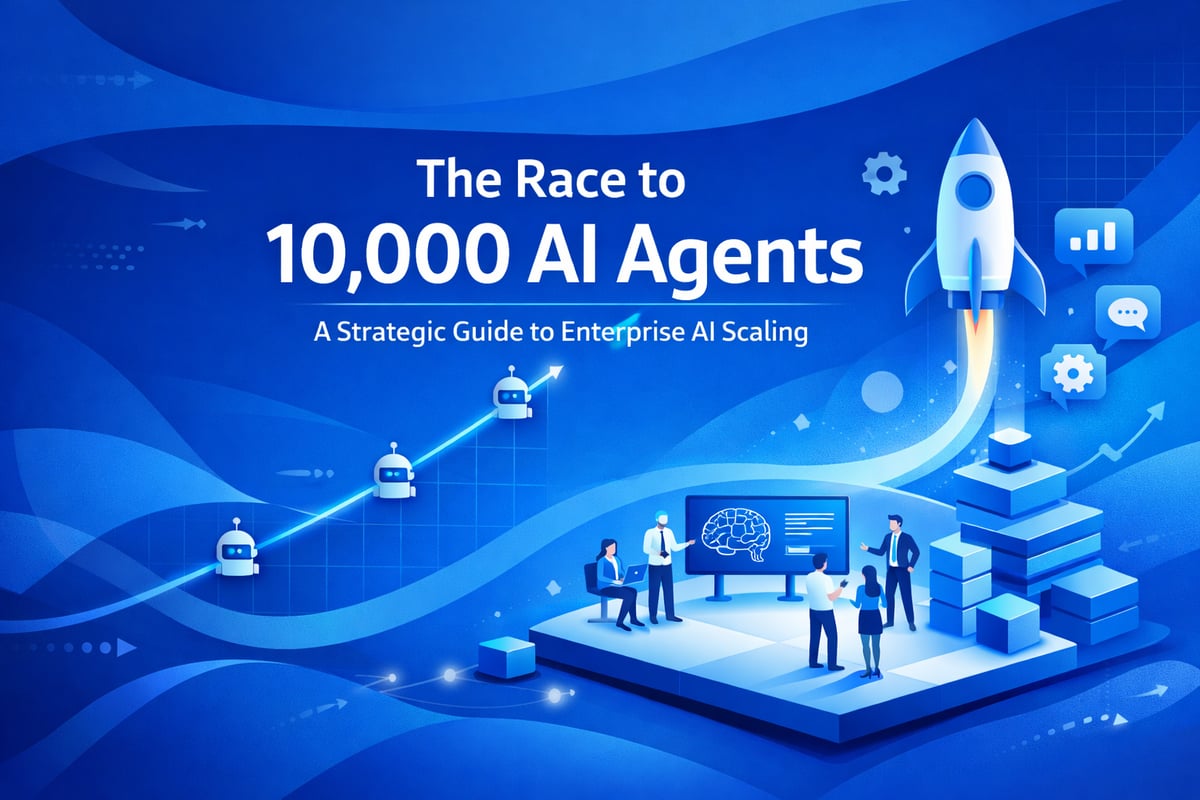 The Race to 10,000 AI Agents: A Strategic Guide to Enterprise AI Scaling
