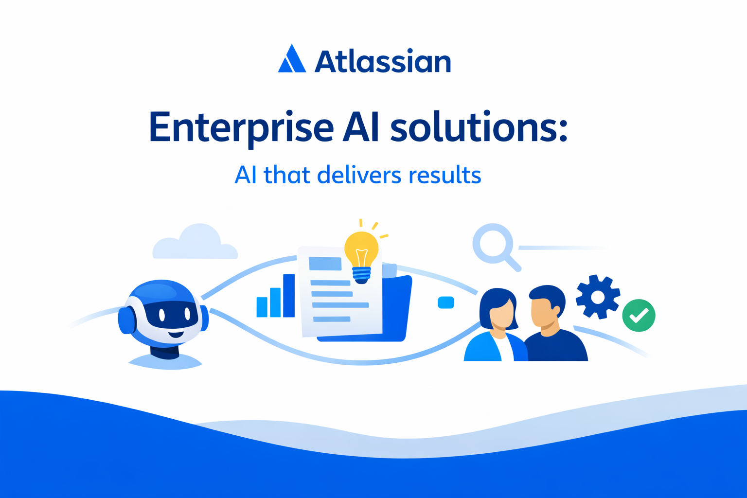 Atlassian Enterprise AI solutions AI that delivers resultsGive me version in simple Atlassian style